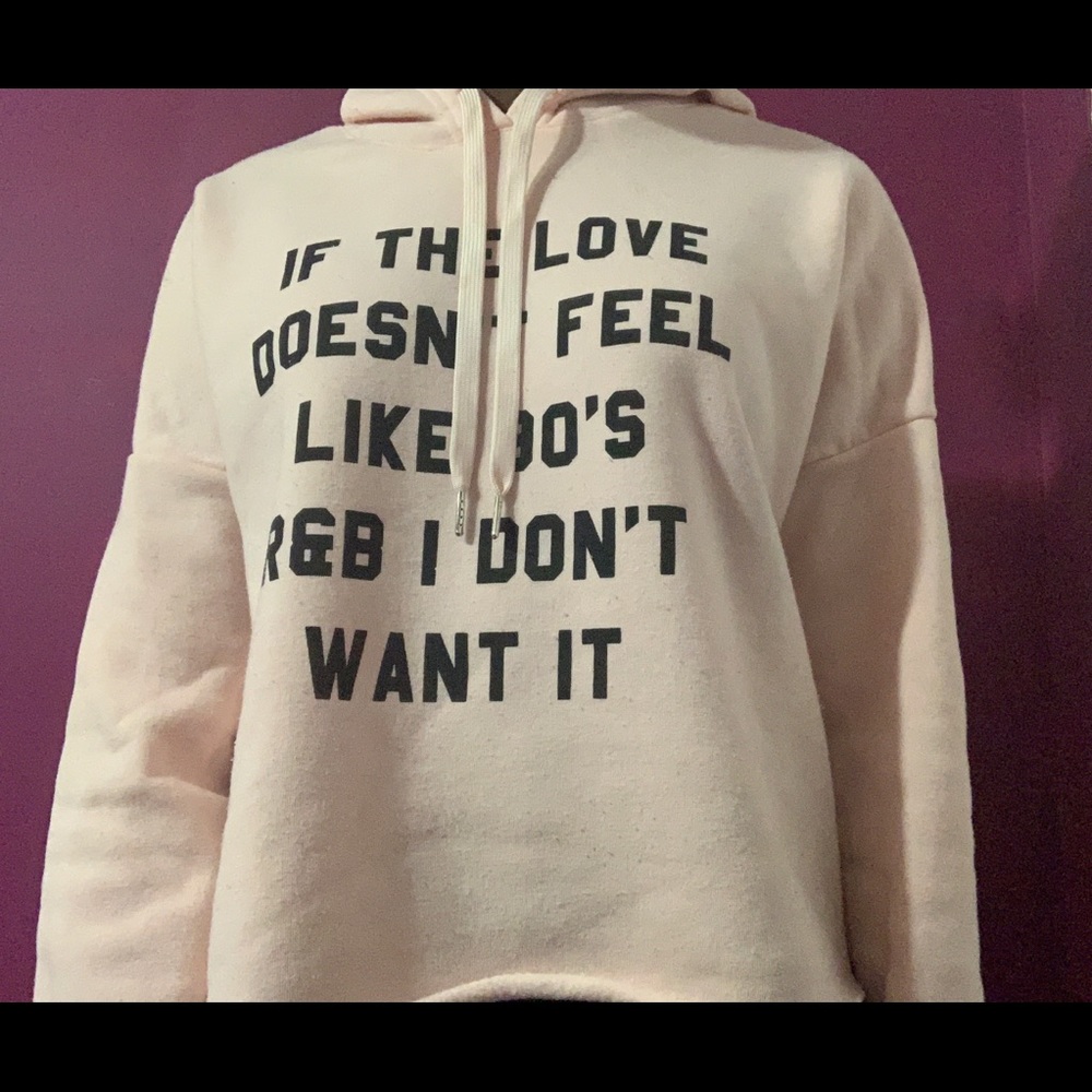 Light pink hoodie